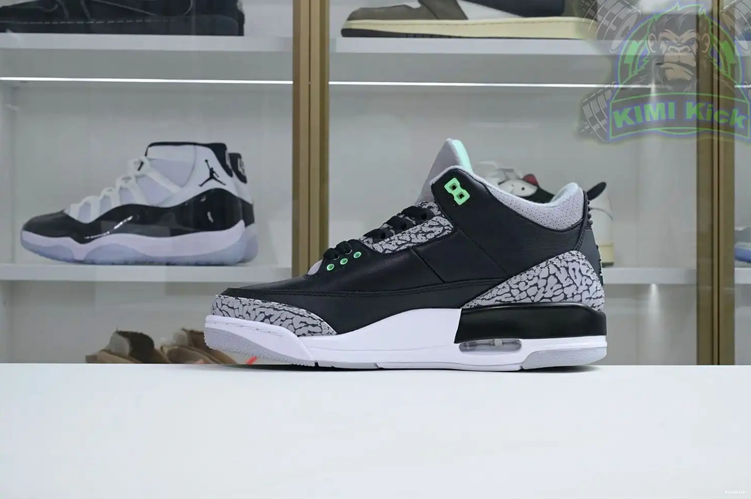 Air Green Jordan 3 Glow Kimikick 0608